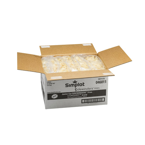 Simplot Sidewinders Junior Cut Sample Fries, 4.5 Pound -- 6 per case