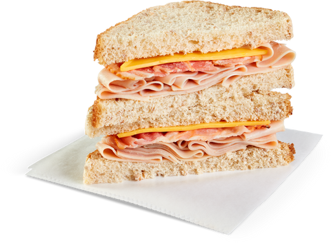 Landshire® SANDWICH TURKEY BACON & CHEESE ON HONEY WHEAT BERRY BREAD 10000001489