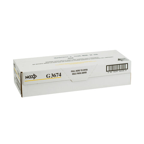National Checking Company Guest Check Board - 1 Part Green, 16 Line, 3.5 x 6.75 inch -- 2500 per case.