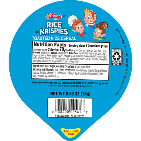 Cereal Rice Krispie Simple Serve 96 Case 0.625 Ounce