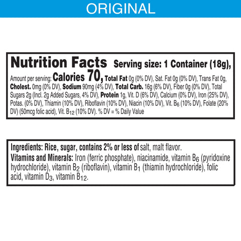 Cereal Rice Krispie Simple Serve 96 Case 0.625 Ounce