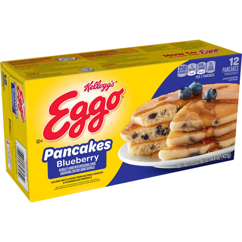 Eggo Blueberry Pancake, 1.23 Ounce -- 96 per case.