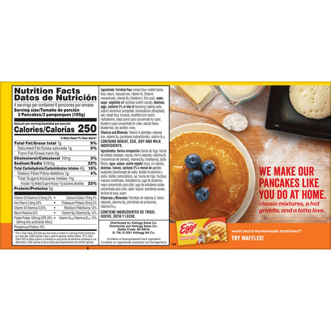Eggo Blueberry Pancake, 1.23 Ounce -- 96 per case.