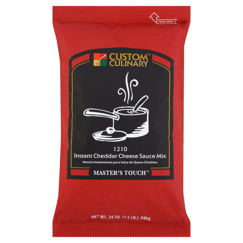 Custom Foods Instant Superb Cheddar Cheese Sauce 6 Case 24 Ounce