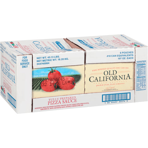 Old California ® Fully Prepared Pizza Sauce, 107 oz.