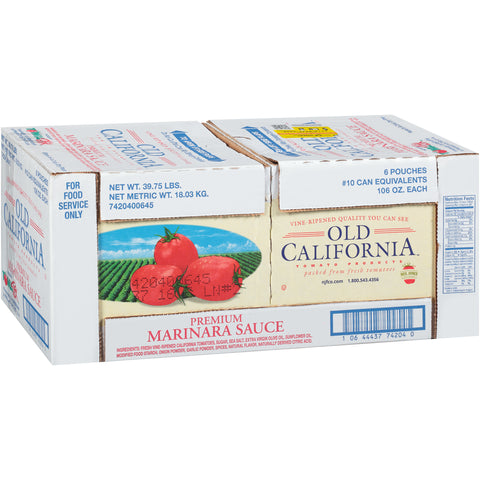 Old California ® Premium Marinara Sauce, 106 oz.