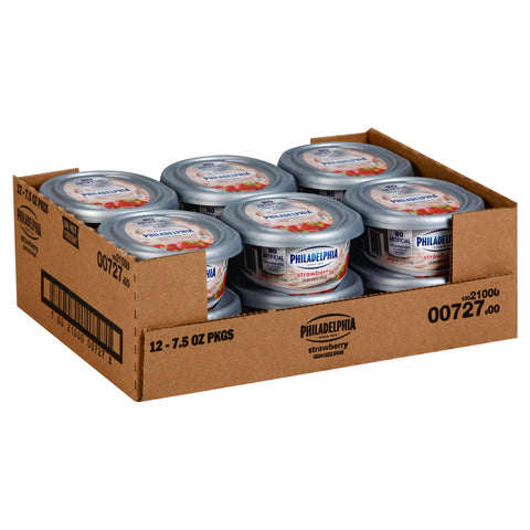 Philadelphia Strawberry Cream Cheese Spread, 8 Ounce -- 12 per case.