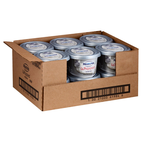 Kraft Philadelphia Whipped Plain Cream Cheese Spread, 8 Ounce -- 12 per case.