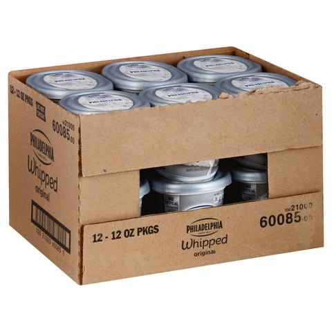 Philadelphia Plain Whipped Cream Cheese, 12 Ounce Container -- 12 per case