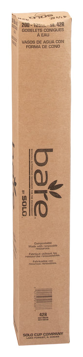 Solo® White CUP CONE WATER PAPER TREATED WHITE 4.5 OZ
