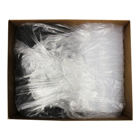 Sabert CONTAINER PLASTIC CLAMSHELL BLACK BASE CLEAR LID 9X9 50.7 OZ