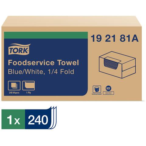 Tork Blue Foodservice Cloth, 13 x 21 inch -- 240 per case