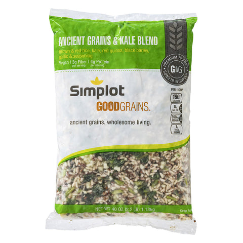 Simplot Good Grains Ancient Grain and Kale Blend, 2.5 Pound -- 6 per case.