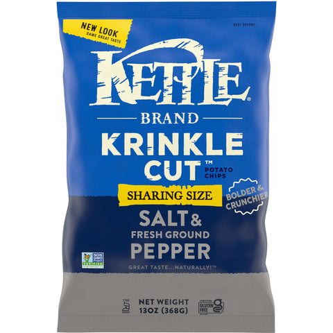 Kettle Foods CHIP POTATO KETTLE SALT & FRESH GROUND PEPPER