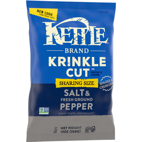 Kettle Foods CHIP POTATO KETTLE SALT & FRESH GROUND PEPPER
