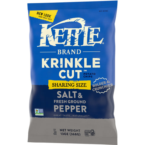 Kettle Foods CHIP POTATO KETTLE SALT & FRESH GROUND PEPPER