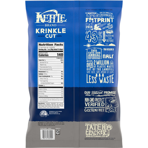 Kettle Foods CHIP POTATO KETTLE SALT & FRESH GROUND PEPPER