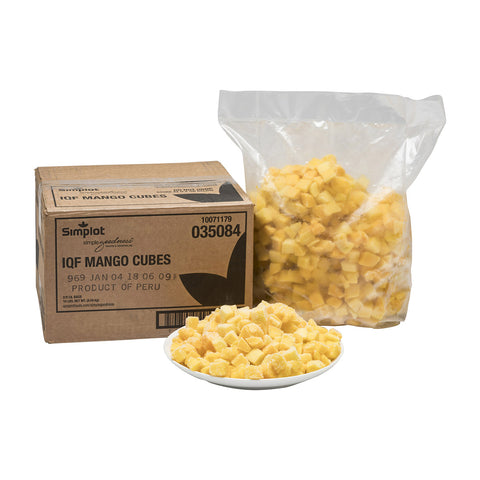 Simplot Simple Goodness Mango Fruit Cubes, 5 Pound -- 2 per case.