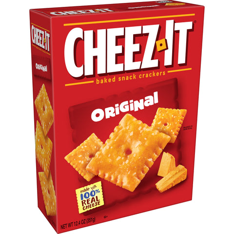Sunshine Cheez It Grooves Original Crackers, 3.25 Ounce -- 12 per case.