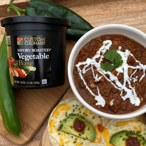 Custom Culinary Gold Label Savory Roasted Vegetable Base, 1 Pound -- 6 per case.
