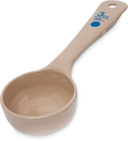 Carlisle MEASURE MISER® SOLID SHORT HANDLE BEIGE 3 OZ