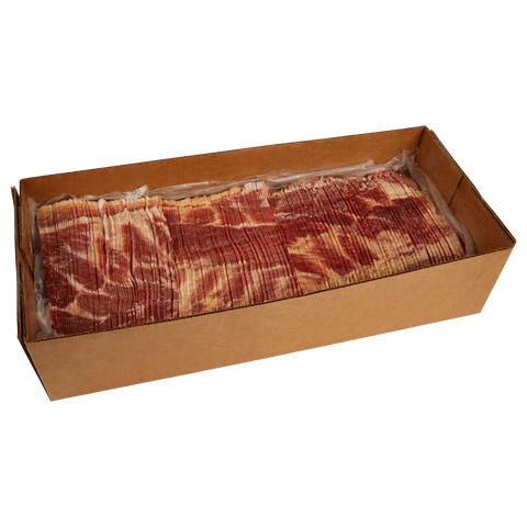 Wrights Buffet Natural Hickory Smoked Thick Bacon, 30 Pound.