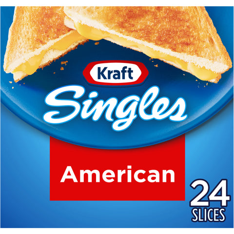 Kraft Singles American Sliced Cheese, 16 Ounce -- 12 per case.