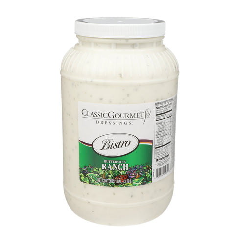 Ventura Foods Classic Gourmet Bistro Buttermilk Ranch Salad Dressing, 1 Gallon -- 4 per case