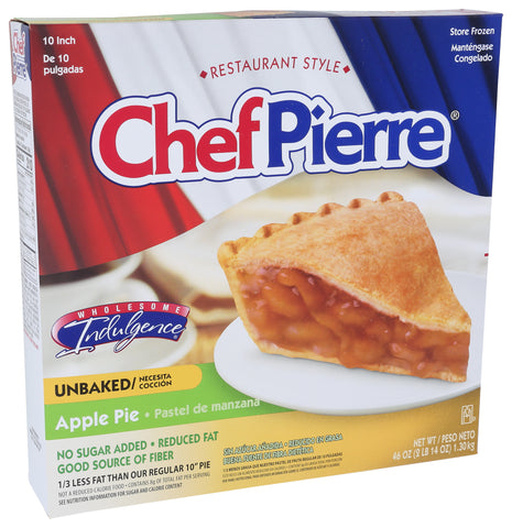 Sara Lee Chef Pierre Apple Pie, 10 inch -- 6 per case.