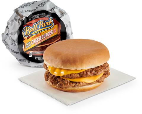 Ball Park Double Cheeseburger, 6.6 Ounce -- 12 per case.