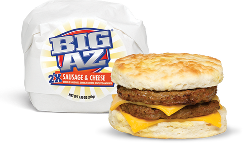 Big Az® SANDWICH 2X SAUSAGE CHEESE BISCUIT 10000011501