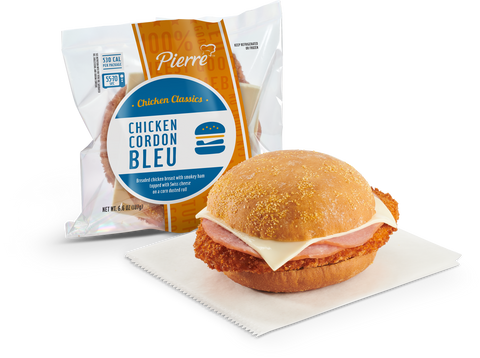 Pierre® SANDWICH JUMBO CHICKEN CORDON BLUE IW 6.6 OZ