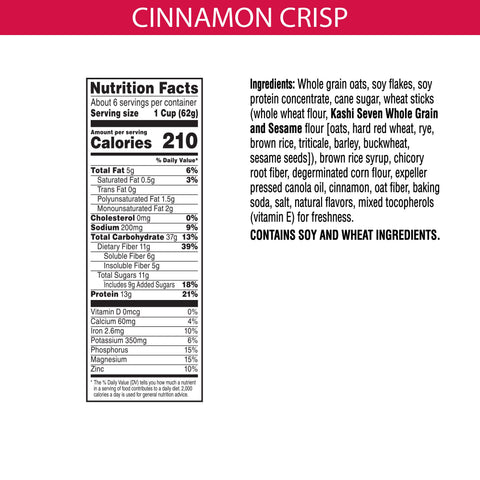 Kashi® CEREAL CRISP GO LEAN CINNAMON