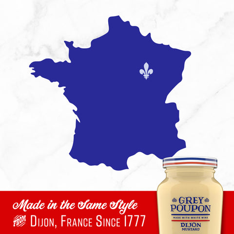 Kraft Grey Poupon Dijon Mustard, 8 Ounce -- 12 per case.
