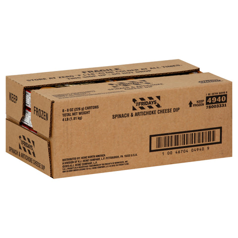 Tgi Fridays Spinach and Artichoke Cheese Dip, 8 Ounce -- 8 per case.