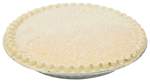 Sara Lee Chef Pierre Unbaked Coconut Custard Open Face Pie, 10 inch -- 6 per case.
