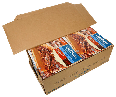 Sara Lee Chef Pierre Pre Sliced Pecan Pie, 8 inch Slice -- 6 per case.