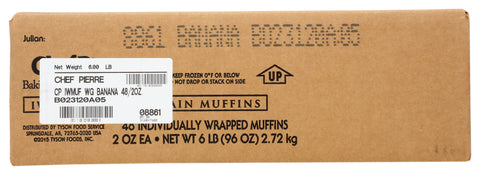 Muffin Banana Whole Grain Iw