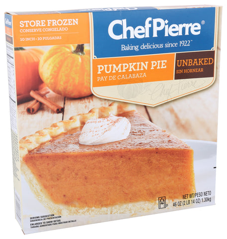 Pie Pumpkin Unbaked 10