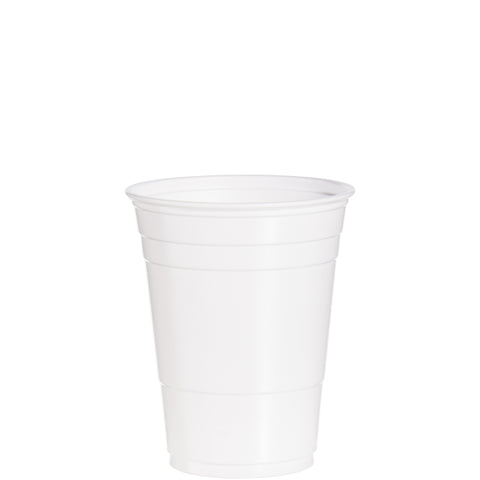Dart Solo High Impact Polystyrene White Party Cold Drink Cup, 18 Ounce -- 1000 per case