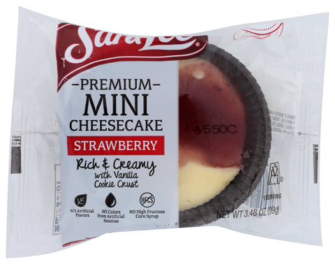 Sara Lee Frozen CHEESECAKE MINI NY STYLE STRAWBERRY IW