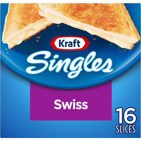 Kraft Single Swiss Cheese, 12 Ounce -- 12 per case.