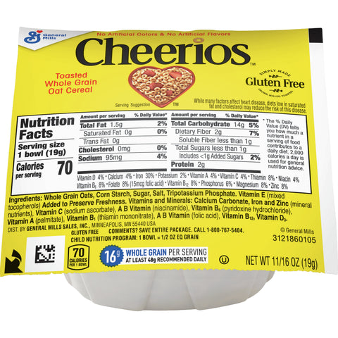 General Mills CEREAL CHEERIOS BOWLPAK