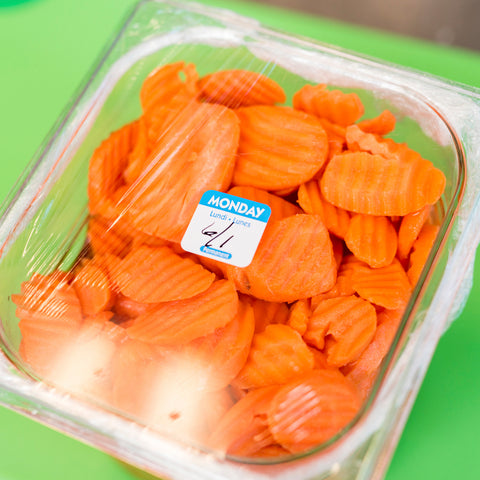 National Checking LABEL FOOD ROTATION TRILINGUAL MONDAY BLUE 1X1