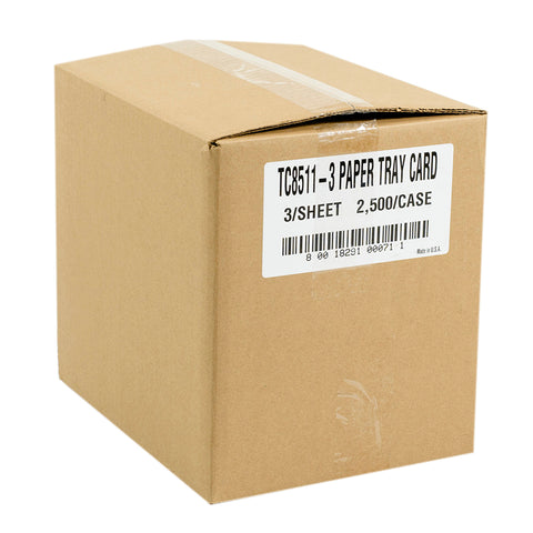 National Checking CARD TRAY 1 PLY WHITE 8.5X11 3 PER SHEET