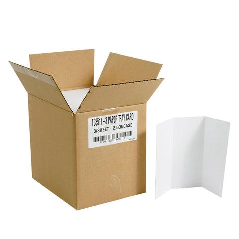 National Checking CARD TRAY 1 PLY WHITE 8.5X11 3 PER SHEET