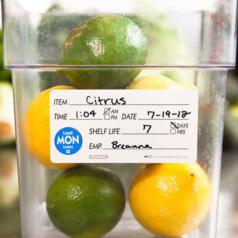 Label Shelf Life Removable 2x4