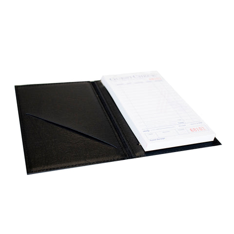 National Checking Company Black Castilian Guest Check Holder, 7.25 x 4.5 inch -- 5 per case.