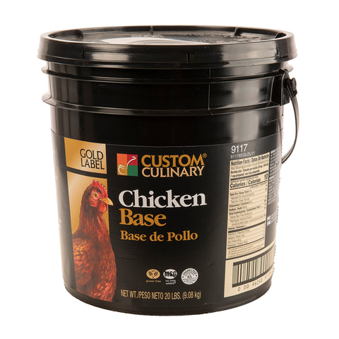 Custom Culinary Gold Label Chicken Base, 20 Pound.