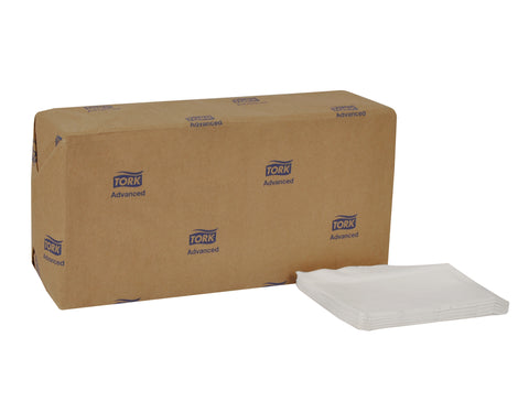 Tork 1 Ply White Advanced Masterfold Dispenser Napkin, 12 x 17 inch -- 6000 per case